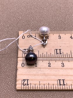 *Пусеты д.9-9,5 Жемчуг Микс д.9*9,5мм арт. 2.0117.0.b-144 Вес 2,85 г - фото 319705 *Пусеты д.9-9,5 Жемчуг Микс д.9*9,5мм арт. 2.0117.0.b-144 Вес 2,85 г - фото 319705