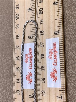 *Цепь р.40 Верёвка с алмазной огранкой арт. 1301R035L40-219 (Вес около 3,97 г) - фото 319748 *Цепь р.40 Верёвка с алмазной огранкой арт. 1301R035L40-219 (Вес около 3,97 г) - фото 319748