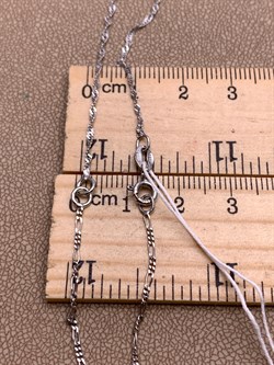 *Цепь р.50 Инфинити Сингапур Фигаро арт. 6471R14501001L50-424, (Вес 1,45 г) - фото 319925