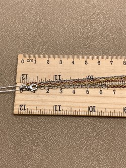 *Цепь р.45+5 Веревка облегченная 3 ряда 3 цвета арт. 1323RYZ9066L45-134, (Вес 5,9 г) - фото 320180 *Цепь р.45+5 Веревка облегченная 3 ряда 3 цвета арт. 1323RYZ9066L45-134, (Вес 5,9 г) - фото 320180