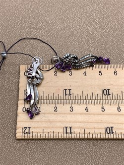 *Серьги Аметист Романовы арт. 02-1814/00АМ-00-203 вес 7,11 г - фото 320288 *Серьги Аметист Романовы арт. 02-1814/00АМ-00-203 вес 7,11 г - фото 320288