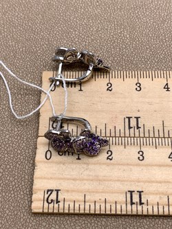 *Серьги Орхидея Сиреневый Фианит Микс Микро Вставки арт. MP-E1057-1-X-W-X-X-M2-232 вес 6,1 г - фото 320356 *Серьги Орхидея Сиреневый Фианит Микс Микро Вставки арт. MP-E1057-1-X-W-X-X-M2-232 вес 6,1 г - фото 320356