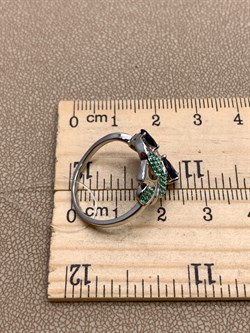 *Кольцо р.18 Фианит Шпинель синт арт. CZ-R01669-X-W-DT-X-NE-798 вес 3,3 г - фото 320398