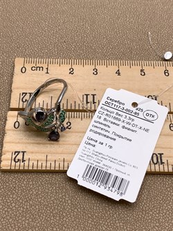 *Кольцо р.18 Фианит Шпинель синт арт. CZ-R01669-X-W-DT-X-NE-798 вес 3,3 г - фото 320399