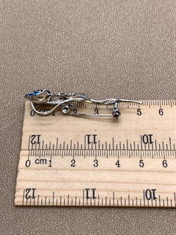 *Брошь-кулон Роза Эмаль арт. AB-Br00350-X-W-SAP-Bl-AQ-073 вес 6,51 г - фото 320422 *Брошь-кулон Роза Эмаль арт. AB-Br00350-X-W-SAP-Bl-AQ-073 вес 6,51 г - фото 320422