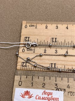 *Цепь р.150 Роло плоская с шариками арт. 074211R22025L150-180 Вес 6,30 г - фото 320444 *Цепь р.150 Роло плоская с шариками арт. 074211R22025L150-180 Вес 6,30 г - фото 320444