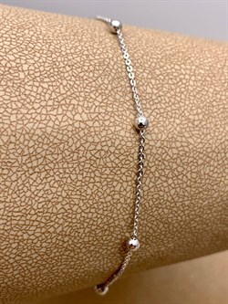 *Браслет р.18 Роло плоская с шариками арт. 074211R22025L18-197 Вес 0,86 г - фото 320450 *Браслет р.18 Роло плоская с шариками арт. 074211R22025L18-197 Вес 0,86 г - фото 320450