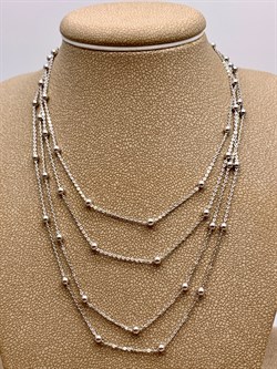 *Цепь р.120 Роло плоская с шариками арт. 074211R22025L120-210 Вес 5,01 г - фото 320471 *Цепь р.120 Роло плоская с шариками арт. 074211R22025L120-210 Вес 5,01 г - фото 320471