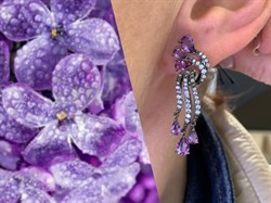 *Серьги Аметист Романовы арт. 02-1814/00АМ-00-203 вес 7,11 г - фото 320505 *Серьги Аметист Романовы арт. 02-1814/00АМ-00-203 вес 7,11 г - фото 320505