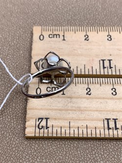 *Кольцо р.17,5 Белый Жемчуг д.8,*8,5мм арт. 1.0327.0.b-948 Вес 1,92 г - фото 320512