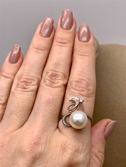 *Кольцо р.18,5 Белый Жемчуг д.10,5*11мм арт. 1.0280.0.b-787 Вес 3,66 г - фото 320546 *Кольцо р.18,5 Белый Жемчуг д.10,5*11мм арт. 1.0280.0.b-787 Вес 3,66 г - фото 320546