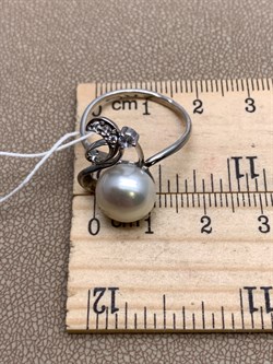 *Кольцо р.18,5 Белый Жемчуг д.10,5*11мм арт. 1.0280.0.b-787 Вес 3,66 г - фото 320548 *Кольцо р.18,5 Белый Жемчуг д.10,5*11мм арт. 1.0280.0.b-787 Вес 3,66 г - фото 320548