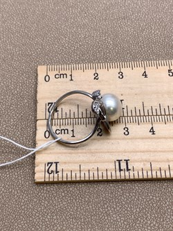 *Кольцо р.18,5 Белый Жемчуг д.10,5*11мм арт. 1.0280.0.b-787 Вес 3,66 г - фото 320549 *Кольцо р.18,5 Белый Жемчуг д.10,5*11мм арт. 1.0280.0.b-787 Вес 3,66 г - фото 320549