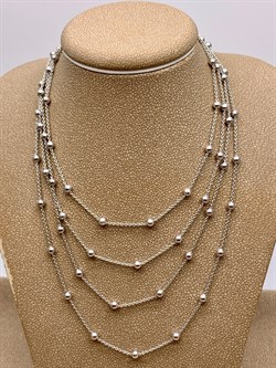 *Цепь р.120 Роло гладкая с шариками арт. 070011R025L120-755  (Вес 8,6 г) - фото 320559 *Цепь р.120 Роло гладкая с шариками арт. 070011R025L120-755  (Вес 8,6 г) - фото 320559