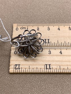 *Кольцо р.18,5 Белый Жемчуг д.10*10,5мм арт. 1.0325.0.b-096 Вес 6,29 г - фото 320625