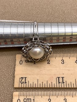 *Кольцо р.17,5 Белый Жемчуг д.10*10,5мм арт. 1.0325.0.b-917 Вес 6,08 г - фото 320639 *Кольцо р.17,5 Белый Жемчуг д.10*10,5мм арт. 1.0325.0.b-917 Вес 6,08 г - фото 320639