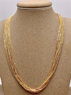 *Цепь р.45 Роло 14 рядов 2 цвета арт. 078163YZ6612L45-817, (Вес 13 г) - фото 320899 *Цепь р.45 Роло 14 рядов 2 цвета арт. 078163YZ6612L45-817, (Вес 13 г) - фото 320899