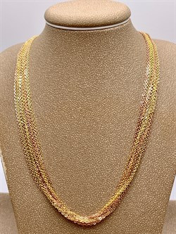 *Цепь р.45 Роло 14 рядов 2 цвета арт. 078163YZ6612L45-817, (Вес 13 г) - фото 320900 *Цепь р.45 Роло 14 рядов 2 цвета арт. 078163YZ6612L45-817, (Вес 13 г) - фото 320900