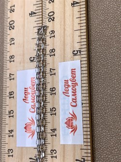 *Цепь р.40 Роло овальная арт. 0757R030L40-031, (Вес 3,2 г) - фото 320916