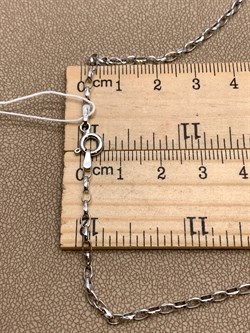 *Цепь р.40 Роло овальная арт. 0757R030L40-031, (Вес 3,2 г) - фото 320919