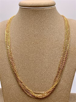 *Цепь р.45 Роло 10 рядов 2 цвета арт. 074281YZ6612L45-684 Вес 8,9 г - фото 320975 *Цепь р.45 Роло 10 рядов 2 цвета арт. 074281YZ6612L45-684 Вес 8,9 г - фото 320975