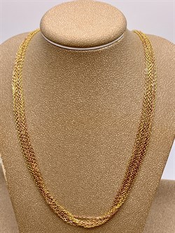 *Цепь р.50 Роло 10 рядов 2 цвета арт. 074281YZ6612L50-943 (Вес 9,8 г) - фото 320994 *Цепь р.50 Роло 10 рядов 2 цвета арт. 074281YZ6612L50-943 (Вес 9,8 г) - фото 320994