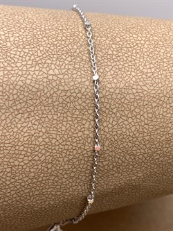 *Браслет р.17 Роло гладкая Кубики арт. 0782R210255L17-103, (Вес 0,9 г) - фото 321049 *Браслет р.17 Роло гладкая Кубики арт. 0782R210255L17-103, (Вес 0,9 г) - фото 321049