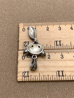 *Подвеска Лисичка Гранат Марказит арт. HP990-866 вес 3.99 г - фото 321844