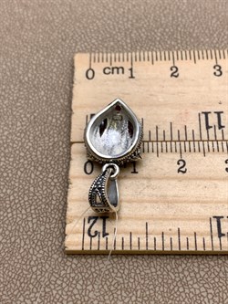 *Подвеска Бельчонок Марказит Гранат Пироп арт. П 765-410 вес 3,57 г - фото 321859