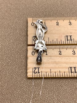 *Подвеска Кошка Марказит арт. HP1274-354 вес 3,4 г - фото 321890 *Подвеска Кошка Марказит арт. HP1274-354 вес 3,4 г - фото 321890