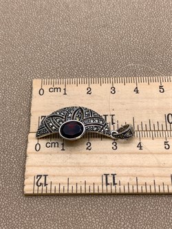 *Подвеска Марказит Гранат Пироп арт. П 751-907 вес 4,4 г - фото 321975