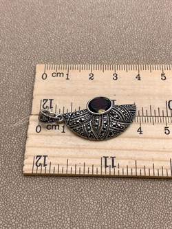 *Подвеска Марказит Гранат Пироп арт. П 751-907 вес 4,4 г - фото 321978