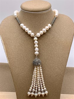 *Колье р.45 Марказит Жемчуг арт. FPN0026-150 вес 43.05 г - фото 322029 *Колье р.45 Марказит Жемчуг арт. FPN0026-150 вес 43.05 г - фото 322029