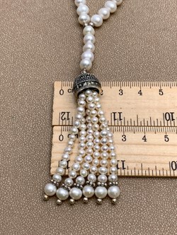 *Колье р.45 Марказит Жемчуг арт. FPN0026-150 вес 43.05 г - фото 322032 *Колье р.45 Марказит Жемчуг арт. FPN0026-150 вес 43.05 г - фото 322032