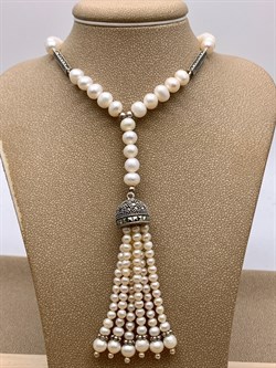 *Колье р.55 Марказит Жемчуг арт. FPN0026-174 вес 50.56 г - фото 322074 *Колье р.55 Марказит Жемчуг арт. FPN0026-174 вес 50.56 г - фото 322074