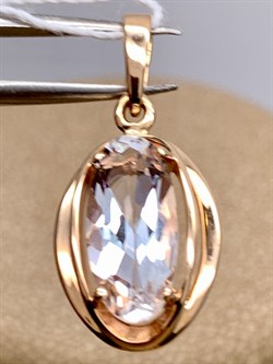 *Подвеска Горный Хрусталь цв красное арт. 30310805-928 вес 1,81 г - фото 322086