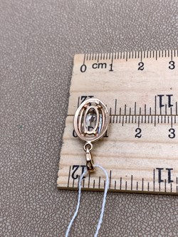 *Подвеска Горный Хрусталь цв красное арт. 30310805-928 вес 1,81 г - фото 322088