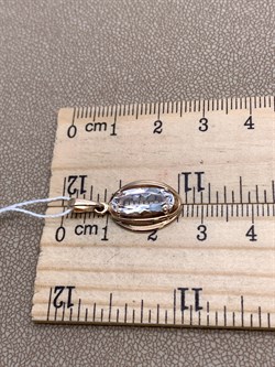 *Подвеска Горный Хрусталь цв красное арт. 30310805-928 вес 1,81 г - фото 322089