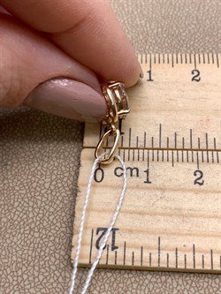 *Подвеска Горный Хрусталь цв красное арт. 3321612-293 вес 1,37 г - фото 322093