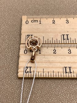 *Подвеска Горный Хрусталь цв красное арт. 3321612-293 вес 1,37 г - фото 322094