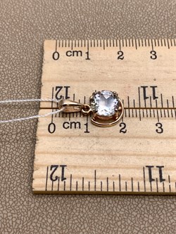 *Подвеска Горный Хрусталь цв красное арт. 3321612-293 вес 1,37 г - фото 322095