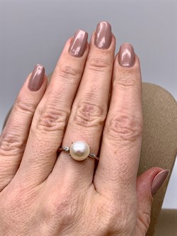 *Кольцо р.16 Белый Жемчуг д.9*9,5мм арт. 1.0469.0.b-483 Вес 2,53 г - фото 322129 *Кольцо р.16 Белый Жемчуг д.9*9,5мм арт. 1.0469.0.b-483 Вес 2,53 г - фото 322129