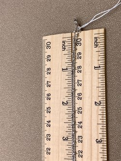 *Цепь р.50 Розарий с подвеской Роло гладкая шарики арт. 0300R16554L50-609, (Вес 3,8 г) - фото 322377