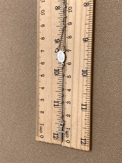 *Цепь р.50 Розарий с подвеской Роло гладкая шарики арт. 0300R16554L50-609, (Вес 3,8 г) - фото 322378