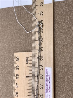 *Цепь р.55 Розарий с подвеской Роло гладкая шарики арт. 0300R16554L55-144, (Вес 4 г) - фото 322395