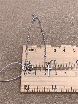 *Браслет р.18 Розарий с подвеской Роло гладкая шарики арт. 0300R16654L18-457, (Вес 1,2 г) - фото 322449 *Браслет р.18 Розарий с подвеской Роло гладкая шарики арт. 0300R16654L18-457, (Вес 1,2 г) - фото 322449