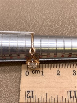 *Кольцо р.17 Горный Хрусталь цв Красное арт. 1320213-412 (вес 2,24 г) - фото 322502