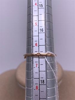 *Кольцо р.17 Горный Хрусталь цв Красное арт. 1320213-412 (вес 2,24 г) - фото 322503