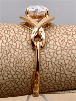 *Кольцо р.17 Горный Хрусталь цв Красное арт. 1320213-412 (вес 2,24 г) - фото 322505