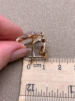 *Серьги  Горный Хрусталь цв Красное арт. 20340335-049 (вес 7,19 г) - фото 322547